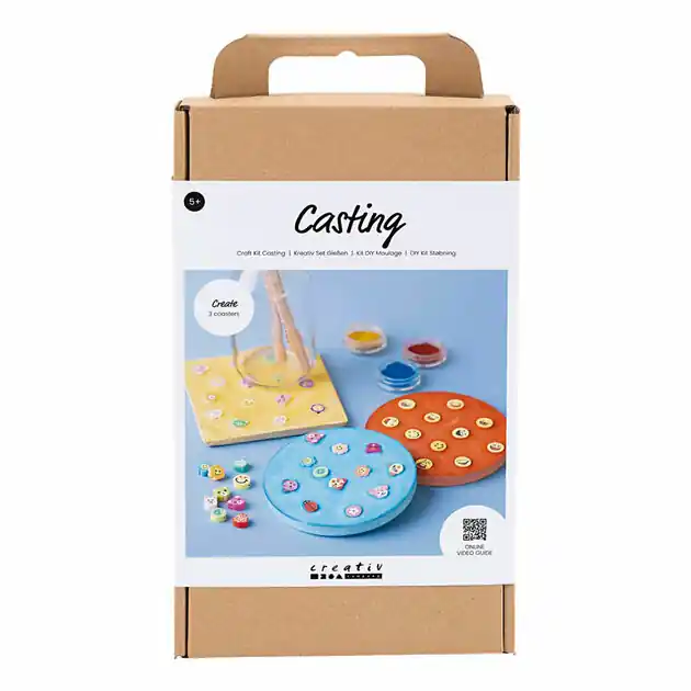 Flitsaanbieding Hobbyset Gieten Tegels - Blauw, Rood en Geel