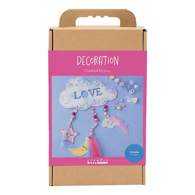 Gratis Retour Hobbyset Decoratie - Wolkje, Maan en Ster