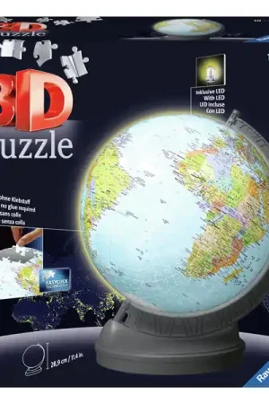 Gecertificeerd Ravensburger 3D Puzzel Aarde met Licht, 540st.
