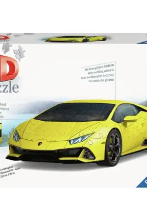 Ravensburger 3D Puzzel Lamborghini Huracan Evo Giallo, 108st. Tijdelijk Beschikbaar