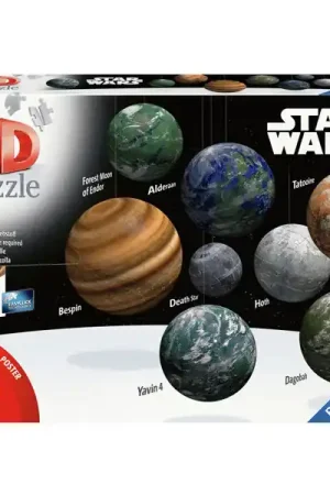 Finale Uitverkoop Ravensburger 3D Puzzel Star Wars Planet Of The Galaxy, 531st.