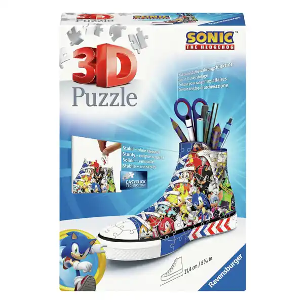 Bestel Nu Ravensburger 3D Puzzel Pennenbak Sonic The Hedgehog, 108st.
