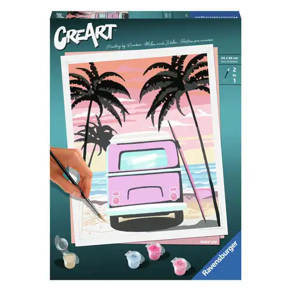 Ravensburger CreArt Schilderen op Nummer - Beach Life Lage Prijs