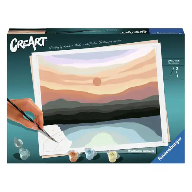 Gereduceerde Prijs Ravensburger CreArt Schilderen op Nummer - Minimalistisch Landschap