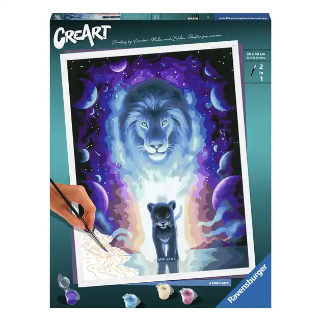 Must-Have Ravensburger CreArt Schilderen op Nummer - Lion Jojoesart