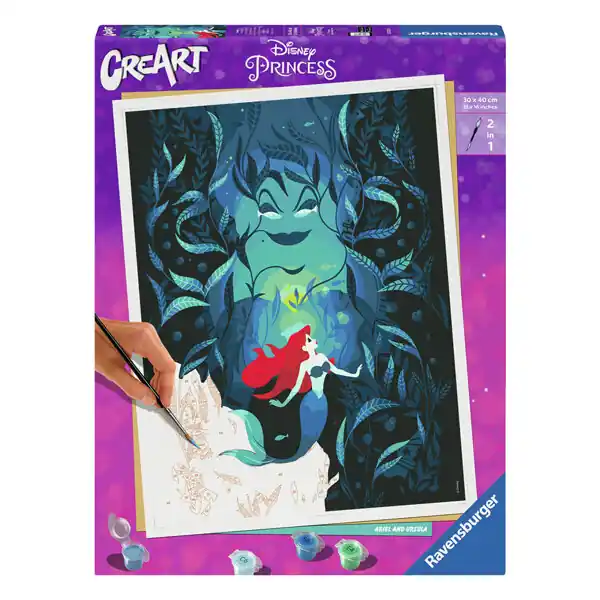 Premium Ravensburger CreArt Schilderen op Nummer - Ariel en Ursula