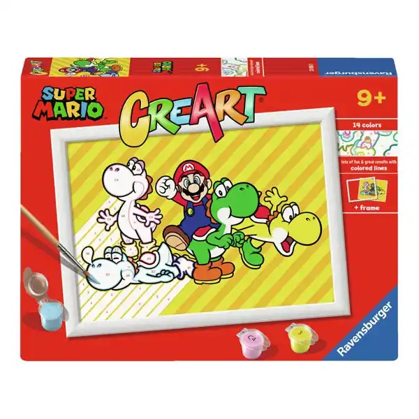 Ravensburger CreArt Schilderen op Nummer - Super Mario Express Levering