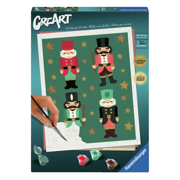 Flitsaanbieding Ravensburger CreArt Schilderen op Nummer - Christmas Image