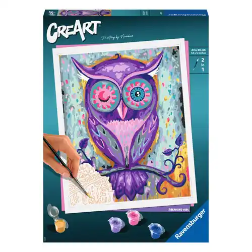 Ravensburger CreArt Schilderen op Nummer - Dreaming Owl Korting