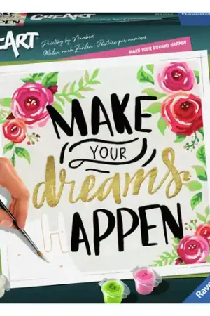 Superprijs Ravensburger CreArt Schilderen op Nummer - Make Your Dreams Happen