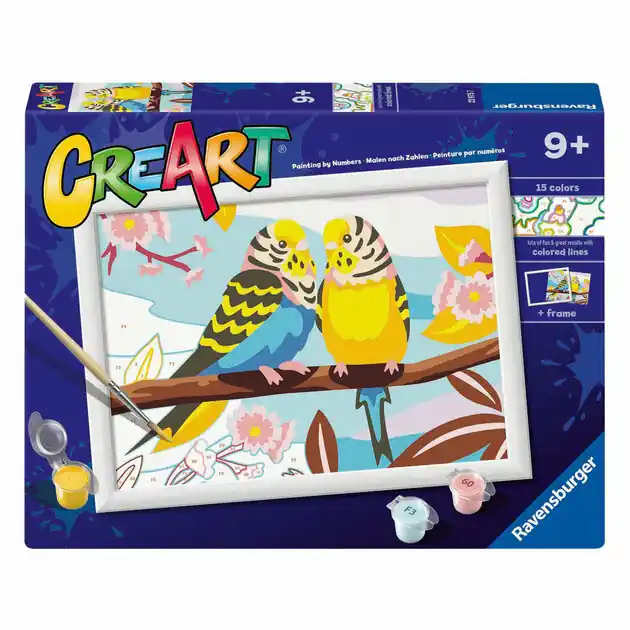 Nu Kopen Ravensburger CreArt Schilderen op Nummer - Papegaaien