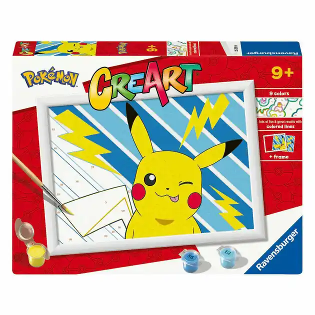 Shop Nu Ravensburger CreArt Schilderen op Nummer - Pokémon Pikachu