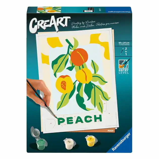 Ravensburger CreArt Schilderen op Nummer - Perzik Favoriet