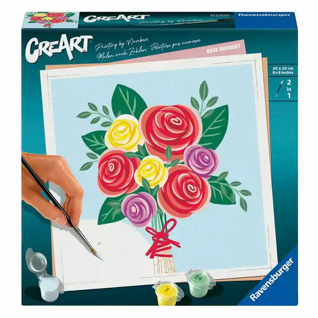Ravensburger CreArt Schilderen op Nummer - Rozen Boeket Laatste Kans