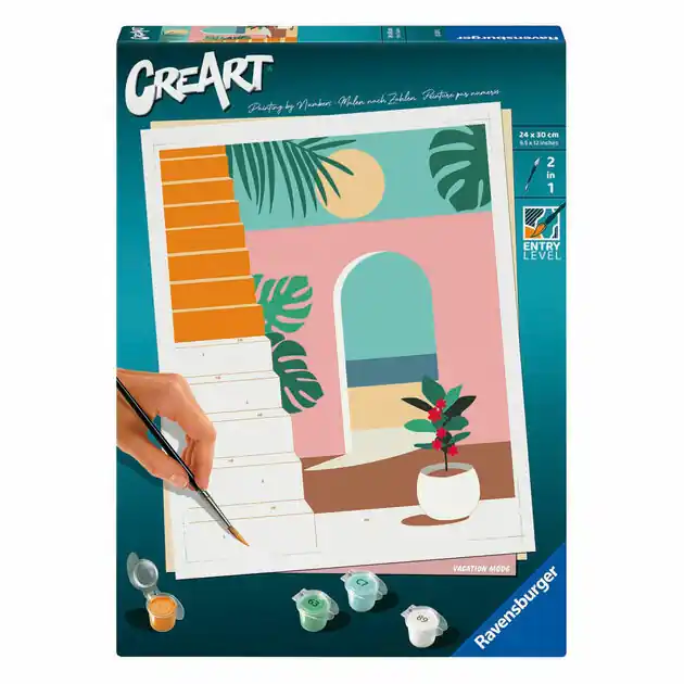 Direct Verzonden Ravensburger CreArt Schilderen op Nummer - Vakantie
