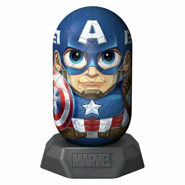 Gratis Retour Ravensburger 3D Puzzel Hylkies Marvel Captain America - 54st.