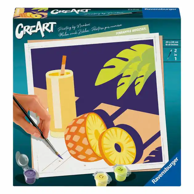Betaalbaar Ravensburger CreArt Schilderen op Nummer - Ananas