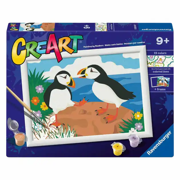 Veilige Betaling Ravensburger CreArt Schilderen op Nummer - Papegaai Duikers