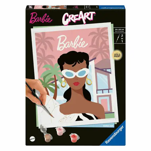 Betaalbaar Ravensburger CreArt Schilderen op Nummer - Barbie