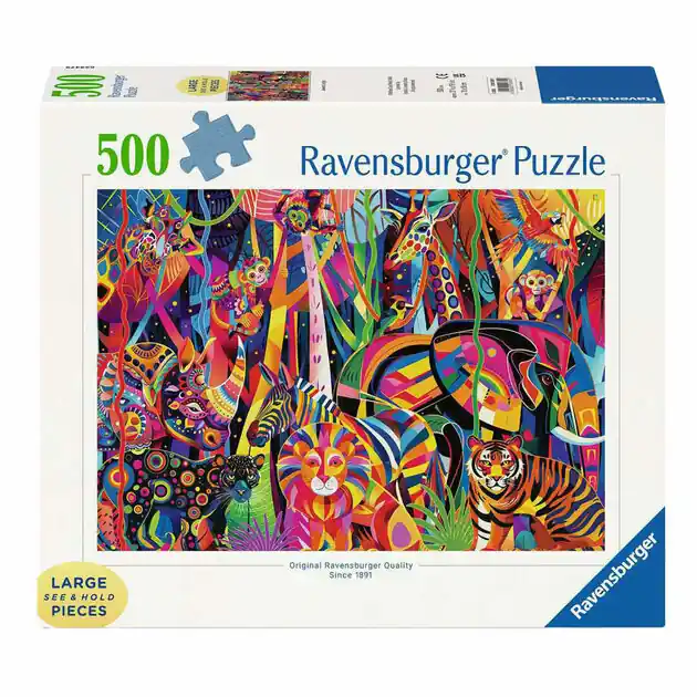 Lage Kosten Ravensburger Legpuzzel Jeweled Jungle - 500 XL st.