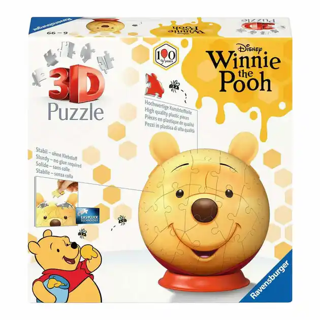Ravensburger 3D Puzzel Winnie the Pooh met Oren - 77st. Laatste Kans