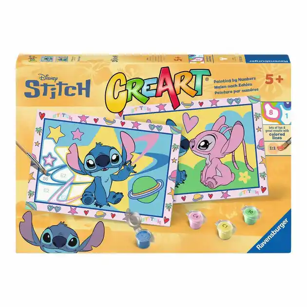 Veilige Betaling Ravensburger CreArt Schilderen op Nummer - Stitch & Angel