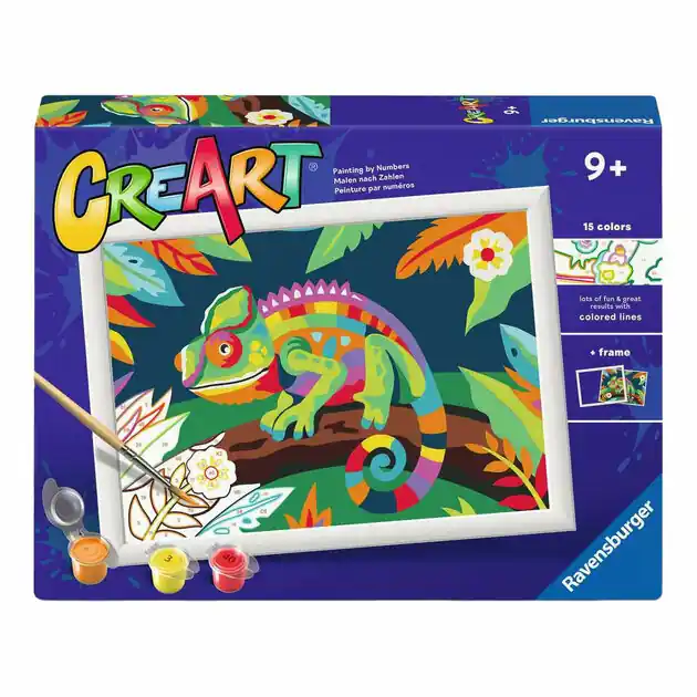 Ravensburger CreArt Schilderen op Nummer - Kameleon Tijdelijk Beschikbaar
