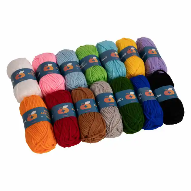 Koop Vandaag Colorations - Acrylgaren Set 4 mm - 14 Kleuren
