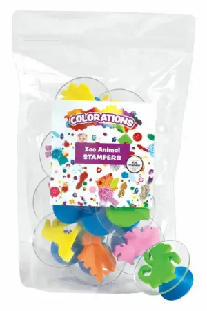 Dagaanbieding Colorations - Dierenstempels - 12st.