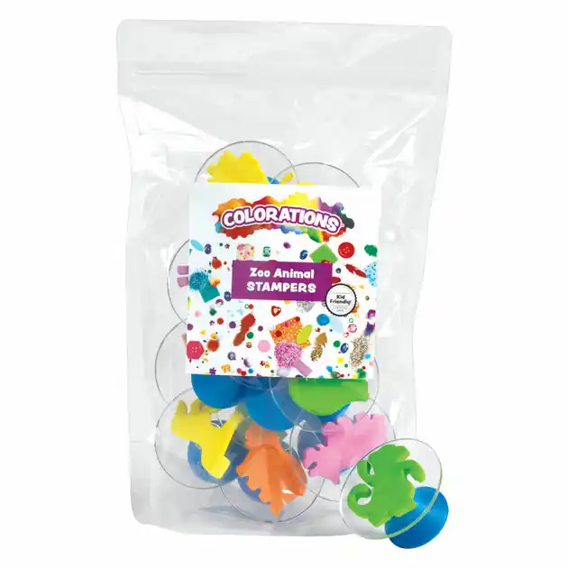 Dagaanbieding Colorations - Dierenstempels - 12st.
