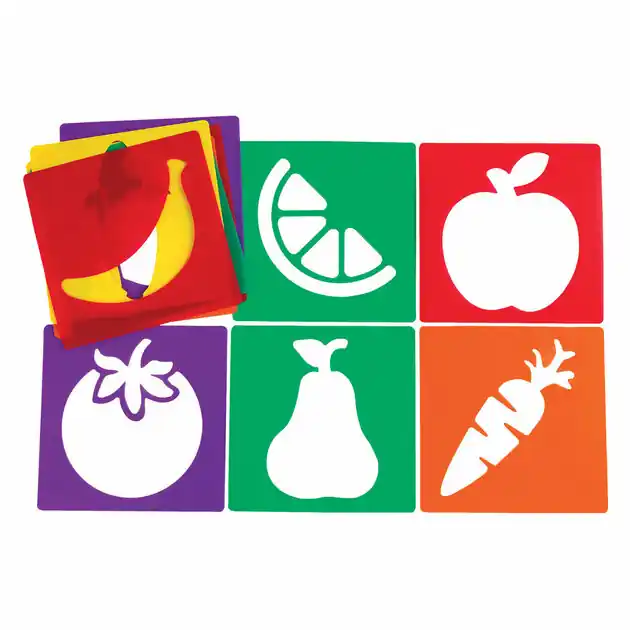 Koop Vandaag Colorations - Herbruikbare Fruit Sjablonen - 12st.