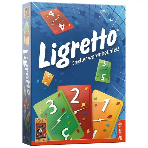 Hoge Kwaliteit 999 Games Ligretto Blauw