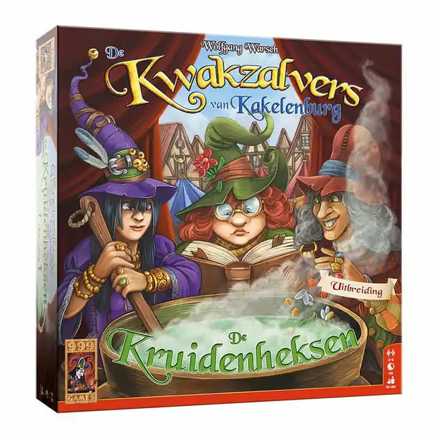 Uitverkoop 999 Games De Kwakzalvers van Kakelenburg: De Kruidenheksen Uitbreiding Bordspel