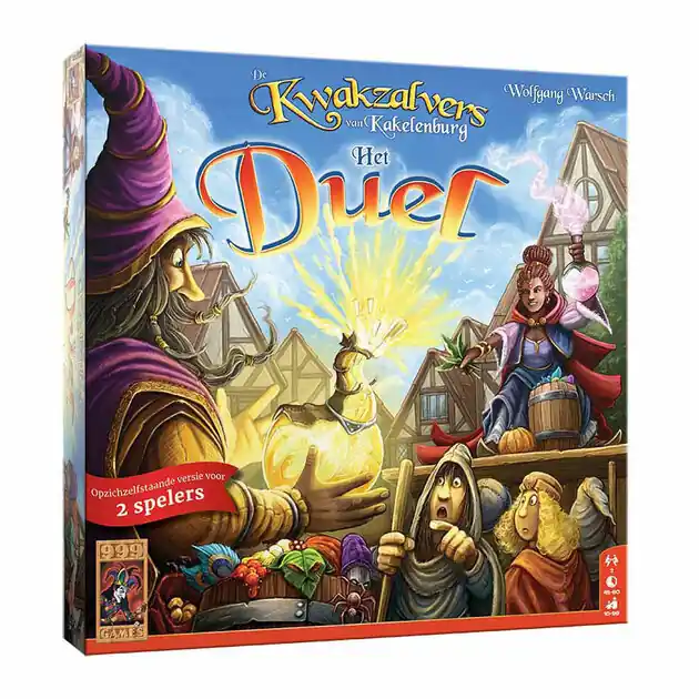999 Games De Kwakzalvers van Kakelenburg: Het Duel Bordspel Fabrieksprijs
