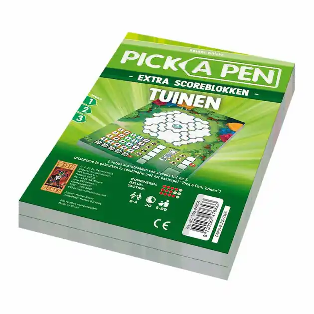 999 Games Pick a Pen Tuinen Scoreblokken, 2st. Actieprijs