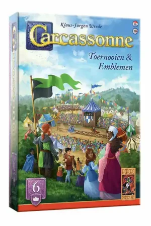 999 Games Carcassonne Toernooien & Emblemen Uitbreiding Hoge Kwaliteit