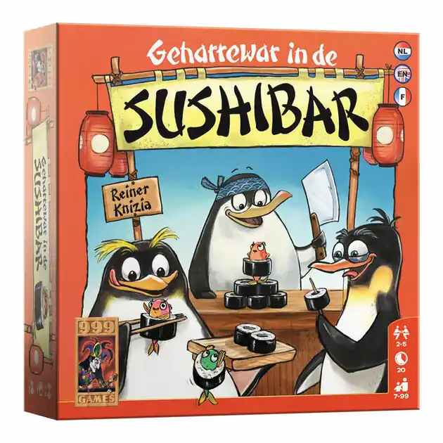 Beste Prijs 999 Games Geharrewar in de Sushibar - Dobbelspel