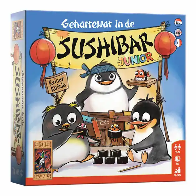 Korting 999 Games Geharrewar in de Sushibar Junior - Dobbelspel