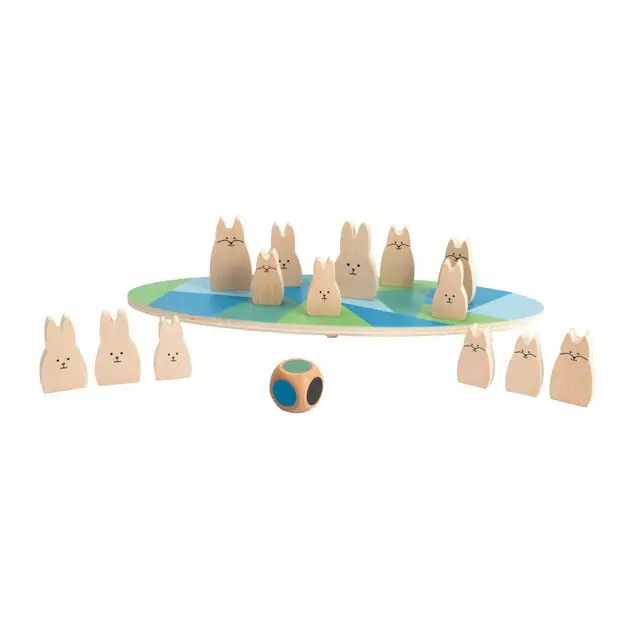 BS Toys Houten Balansspel Konijnen Uitverkoop