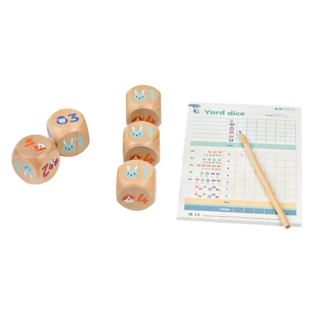 BS Toys Houten Yatzy Junior - 6dlg. Weekendaanbieding