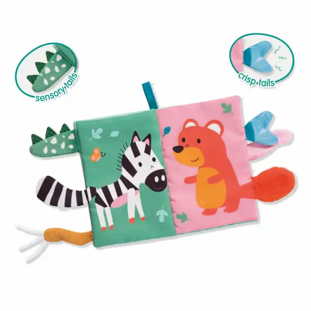 SES Tiny Talents Sensory Soft Dierenstaarten Boek Snelle Levering