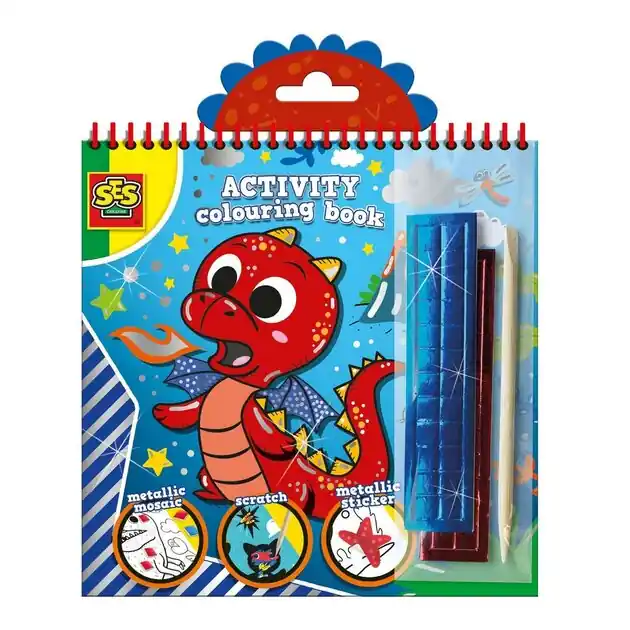 SES Doe- en Kleurboek Metallic 3in1 Bestel Nu