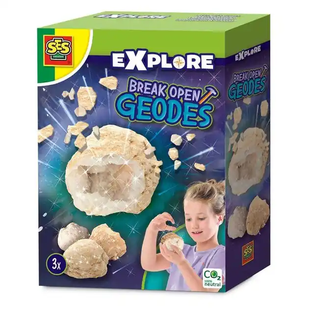 SES Explore Geodes Open Breken Koopje