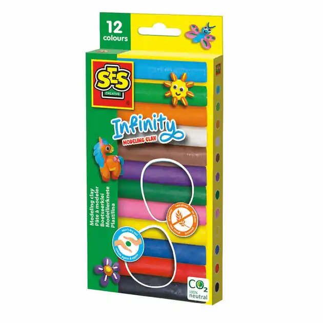 Populair SES infinity Boetseerklei - 12 Pak (180Gr)