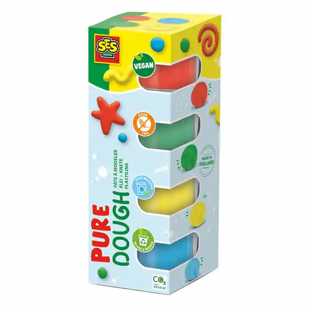 Dagaanbieding SES Feel Good Klei - Pure (4x90gr)