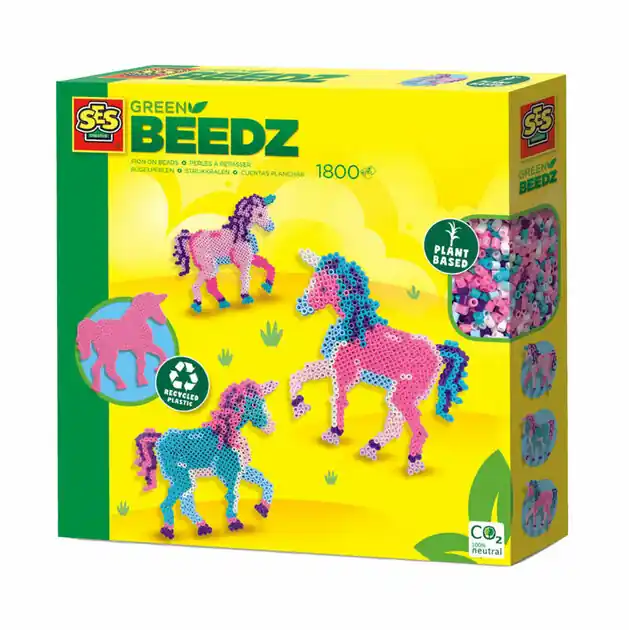 SES Green Beedz - Strijkkralenset Unicorn Betrouwbaar