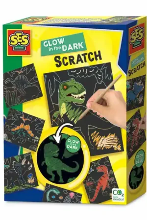 Veilige Betaling SES Glow in the Dark Scratch - Dino's