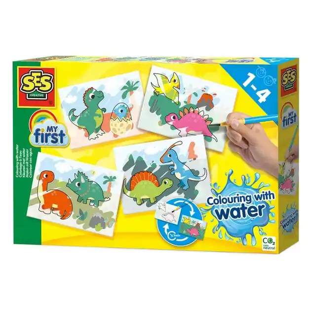 Voordeelprijs SES My First Kleuren met Water - Dino's