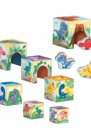 Speciale Aanbieding SES Stapelblokken Toren met Dino Figuren