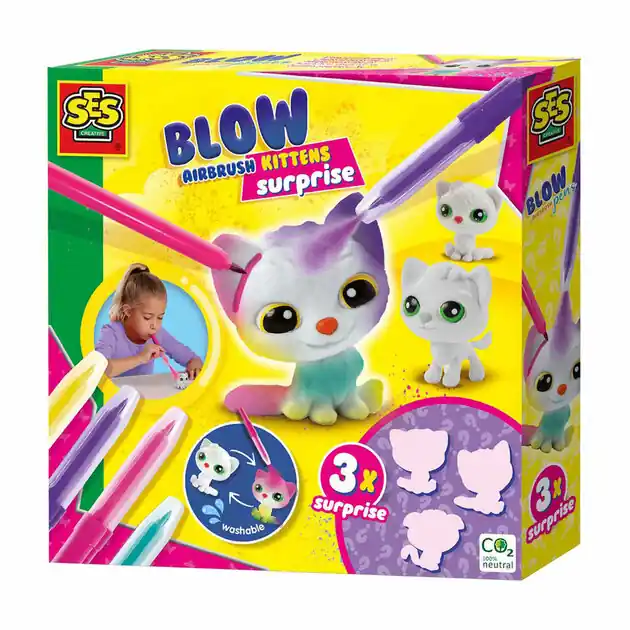 Hete Deal SES Blow Airbrush Pens - Katjes Surprise, 3st.